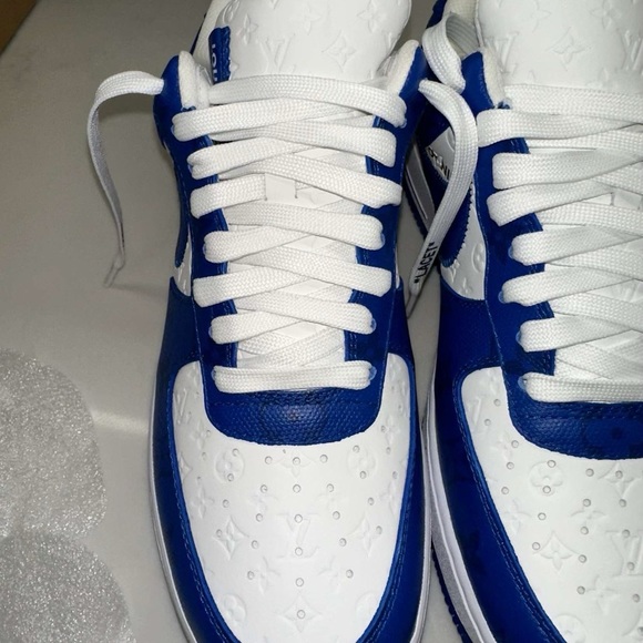 Nike x Louis Vuitton x Virgil Abloh Air Force 1’s AF1s LV Blue/White - Picture 8 of 12